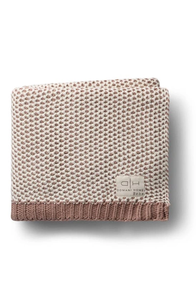 Domani Home Honeycomb Baby Blanket In Blush