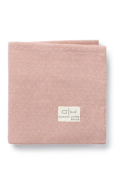 Domani Home Knit Baby Blanket In Blush