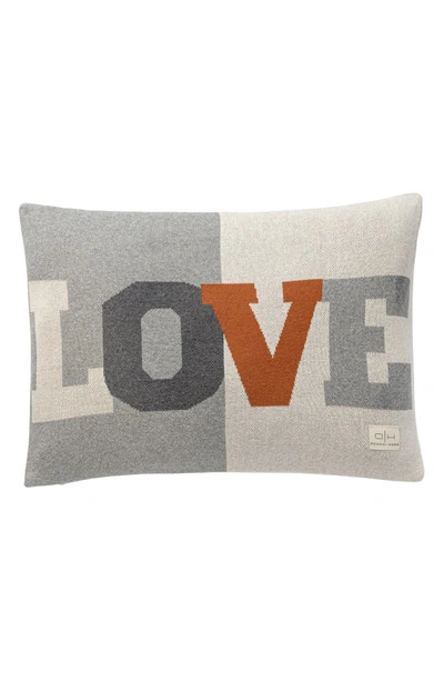 Domani Home Love Accent Pillow In Gray