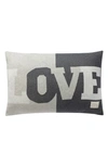 Domani Home Love Accent Pillow In Gray