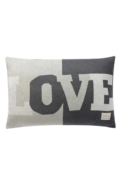 Domani Home Love Accent Pillow In Gray