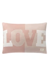Domani Home Love Accent Pillow In Blush