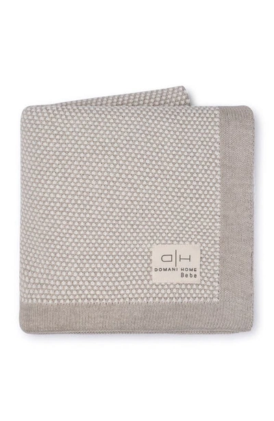 Domani Home Stipple Baby Blanket In Taupe
