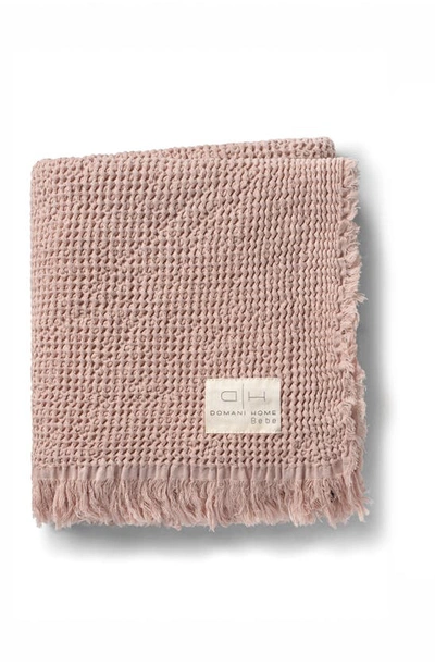 Domani Home Waffle Muslin Baby Blanket In Pink