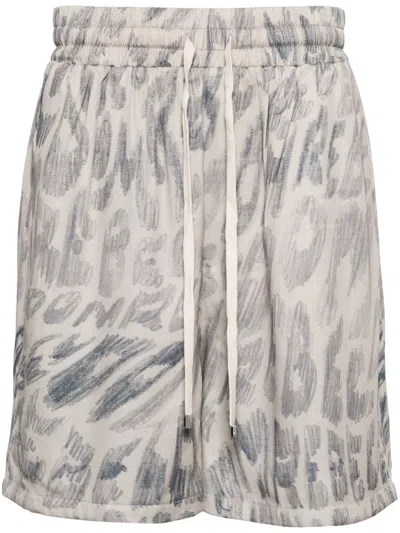 Domrebel New Wave Bermuda Shorts In Neutrals
