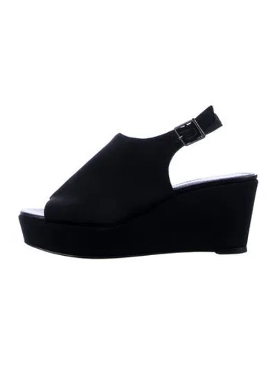 Pre-owned Donald Pliner Neoprene Pumps In Black