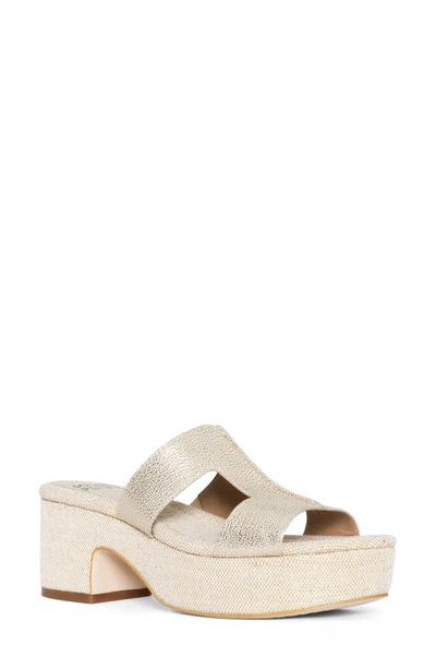 Donald Pliner Platform Sandal In Platino