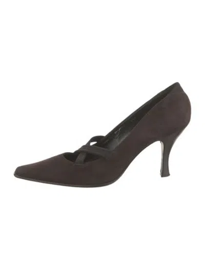 Pre-owned Donald Pliner Suede Boots In Black/brown