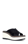 Donald Pliner Wedge Platform Sandal In Black