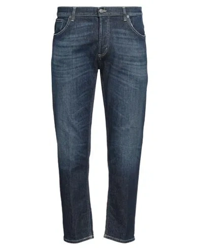 Dondup Man Jeans Blue Size 35 Organic Cotton, Elastane