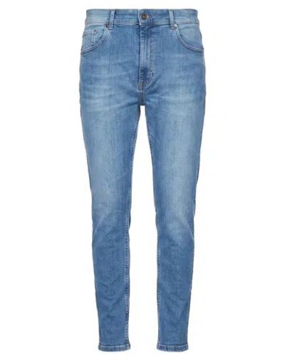 Dondup Man Jeans Blue Size 28 Organic Cotton, Elastane