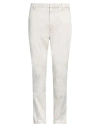 Dondup Man Pants Light Grey Size 34 Polyester, Viscose, Polyamide, Elastane