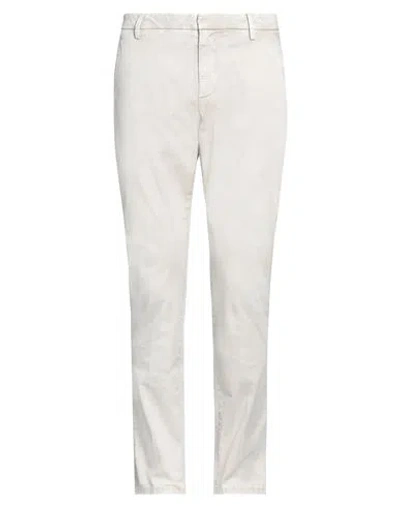 Dondup Man Pants Light Grey Size 34 Polyester, Viscose, Polyamide, Elastane
