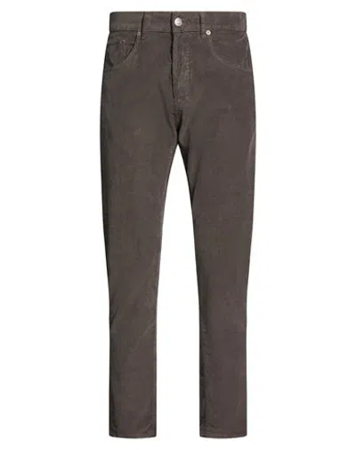 Dondup Man Pants Dark Brown Size 30 Cotton, Elastane In Gray