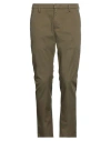 Dondup Man Pants Khaki Size 40 Cotton, Elastane In Beige