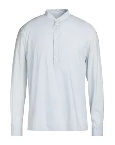 Dondup Man Shirt Sky Blue Size M Cotton In White