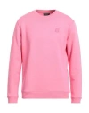Dondup Man Sweatshirt Pink Size M Cotton, Elastane