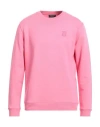 Dondup Man Sweatshirt Pink Size Xxl Cotton, Elastane