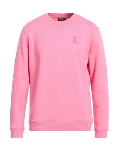 Dondup Man Sweatshirt Pink Size M Cotton, Elastane