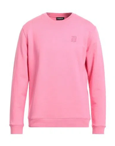 Dondup Man Sweatshirt Pink Size Xxl Cotton, Elastane
