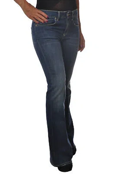 Pre-owned Dondup Woman Jeans A Zampa Nero 867