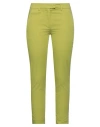 Dondup Woman Pants Green Size 27 Cotton, Elastane