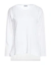 Dondup Woman Sweater White Size 4 Viscose, Polyester, Elastane