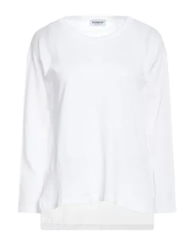 Dondup Woman Sweater White Size 4 Viscose, Polyester, Elastane