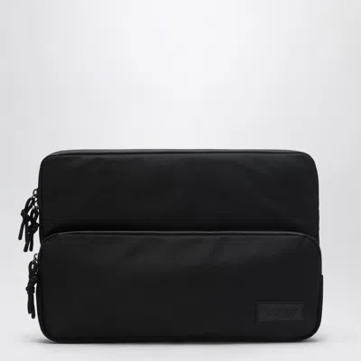 Done ! Black Nylon Laptop Case In Multi