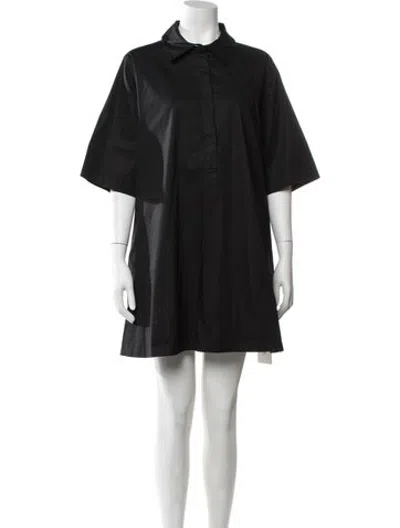 Pre-owned Donna Karan Mini Dress W/ Tags In Black/metallic