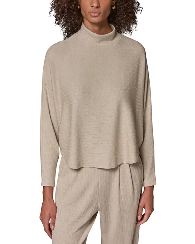 Donna Karan Weekend Mock Neck Dolman Sleeve Sweater In Neutral