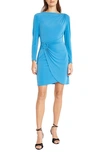 Donna Morgan For Maggy O-ring Long Sleeve Dress In French Blue