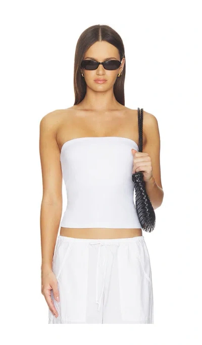 Donni The Baby Rib Tube Top In Powder