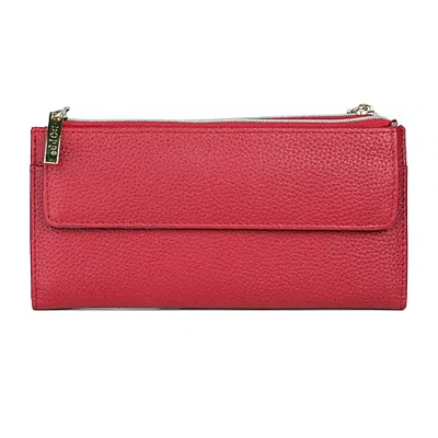 Dopp Cosmopolitan Womens Rfid Blocking Bifold Wallet In Red