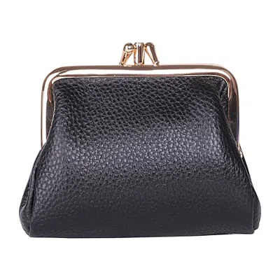 Dopp Triple Frame Womens Rfid Blocking Wallet In Black