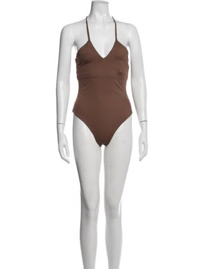 Pre-owned Dos Gardenias One-piece W/ Tags In Brown