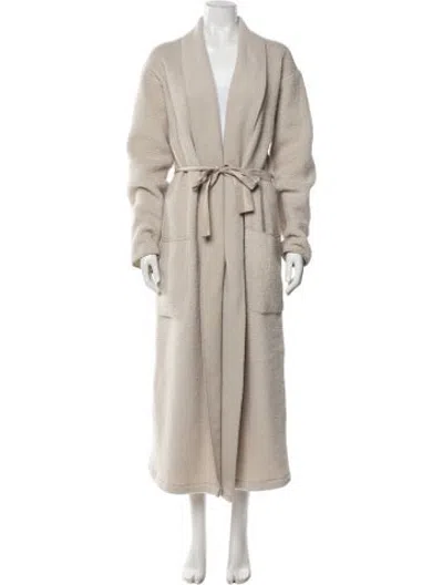 Pre-owned Dosa Coat In Neutrals