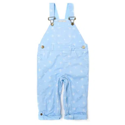 Dotty Dungarees Denim Print Overalls (toddler, Little Kid, Big Kid) In Blue