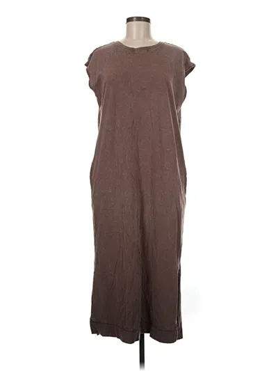 Pre-owned Double Zero Casual Dress In Brown