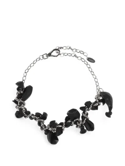 Doublet Balloon Curb-chain Necklace In Metallic