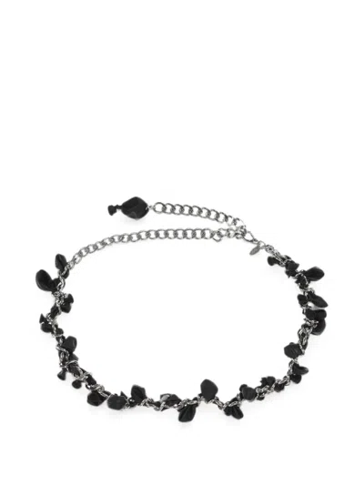 Doublet Balloon-embellished Curb-chain Belt In Black
