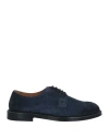 Doucal's Man Lace-up Shoes Navy Blue Size 8.5 Soft Leather