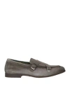 Doucal's Man Loafers Grey Size 11 Leather