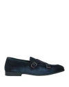 Doucal's Man Loafers Navy Blue Size 12 Leather