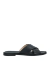 Doucal's Woman Sandals Black Size 6.5 Leather
