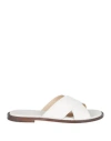 Doucal's Woman Sandals Ivory Size 8 Leather In White