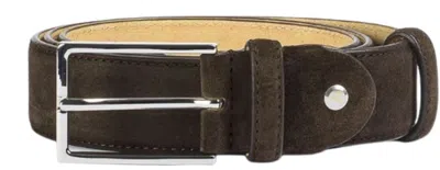 Doucal's Men's Leather Belt In Visone