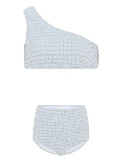 Douuod Kids' Textured Bikini In Blue
