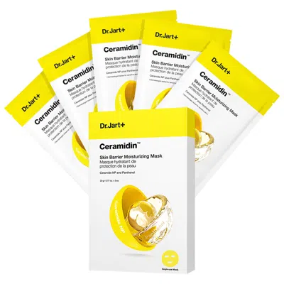 Dr. Jart+ Ceramidin Skin Barrier Moisturizing Face Mask 5-pack Value Set 5 Masks / Pack In White