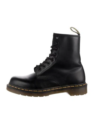 Pre-owned Dr. Martens Leather Lace-up Boots In Black